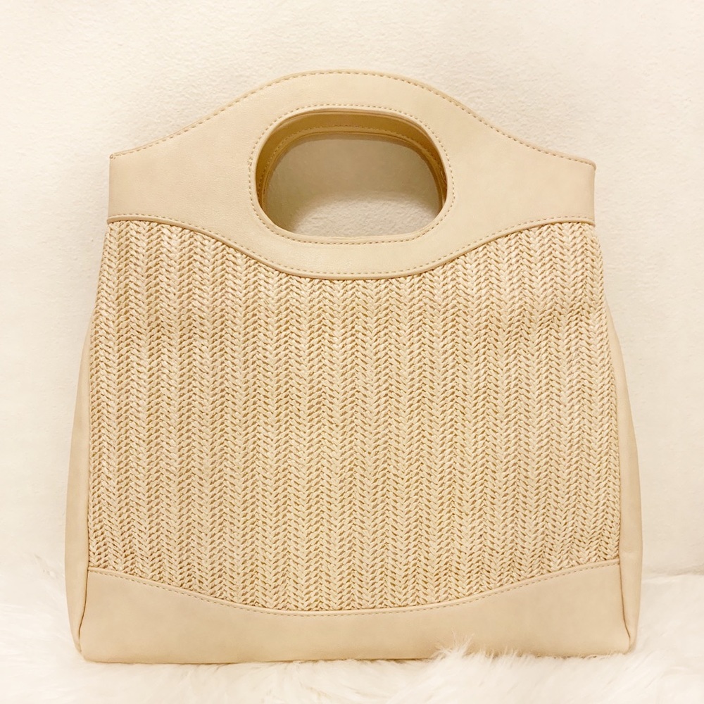 NWT Cream Woven Crossbody Clutch w/ Handle – Boutique Bag